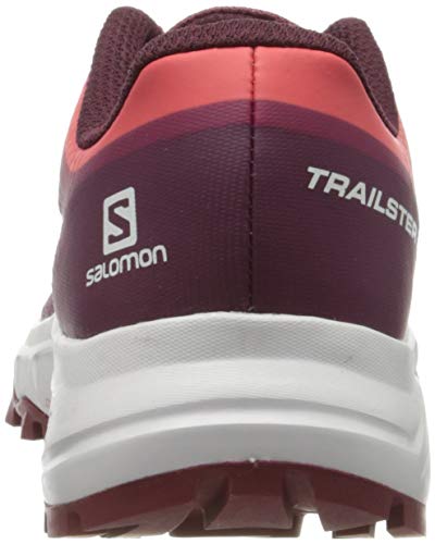 Salomon TRAILSTER 2 W, Zapatillas de Running para Asfalto para Mujer, Rojo (Rhododendron/Red Bud/Cayenne), 38 EU