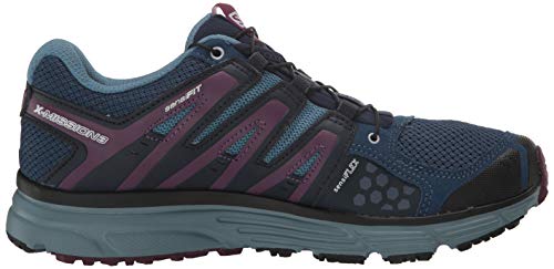 Salomon X-Mission 3 W, Zapatillas de Trail Running para Mujer, Azul (Sargasso Sea/Bluestone/Dark Purple), 36 EU