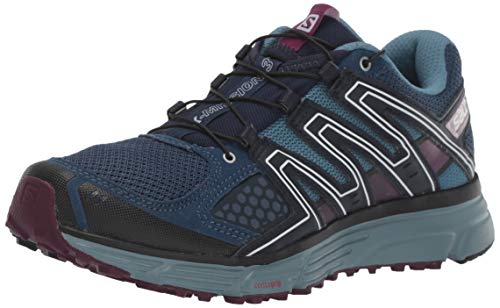 Salomon X-Mission 3 W, Zapatillas de Trail Running para Mujer, Azul (Sargasso Sea/Bluestone/Dark Purple), 36 EU