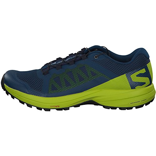 Salomon XA Elevate, Zapatillas de Trail Running para Hombre, Azul (Poseidon/Lime Green/Black 000), 42 EU