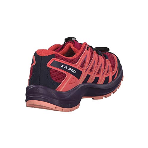 Salomon XA Pro 3D J, Zapatillas de Trail Running Unisex Niños, Rojo/Naranja (Cerise/Dubarry/Peach Amber), 35 EU