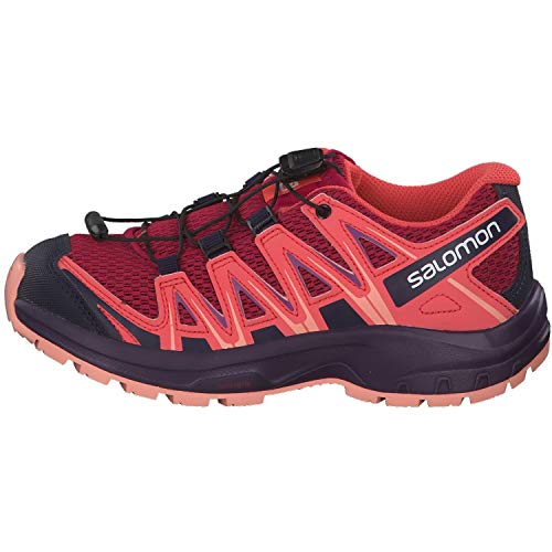 Salomon XA Pro 3D J, Zapatillas de Trail Running Unisex Niños, Rojo/Naranja (Cerise/Dubarry/Peach Amber), 35 EU