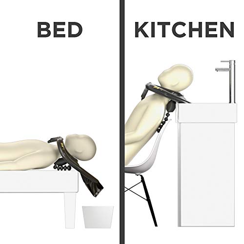 Salon MóvilConvierte cualquier cama, fregadero de cocina o baño en una estación de lavado de pelo para el hogar.