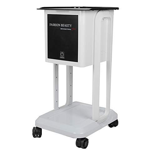 Salon Trolley Storage Rack Carrito de almacenamiento profesional para peluquería Rolling Trolley para peluquería, salón de belleza, hogar (blanco)