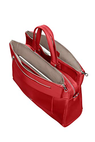 Samsonite Zalia 2.0, Maletines para Mujer, Rojo (Classic Red), M (39 cm - 14 L)