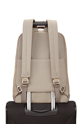 Samsonite Zalia Mochila Tipo Casual, 14.1", 13 litros, Color Beige