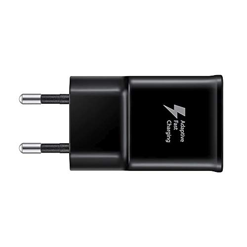 SAMSUNG Cargador Original EP-TA20EBE, Carga Rápida (Cable USB-C 1.5m) para Galaxy S8, S8+ Plus, Note 8, Negro - Bulk