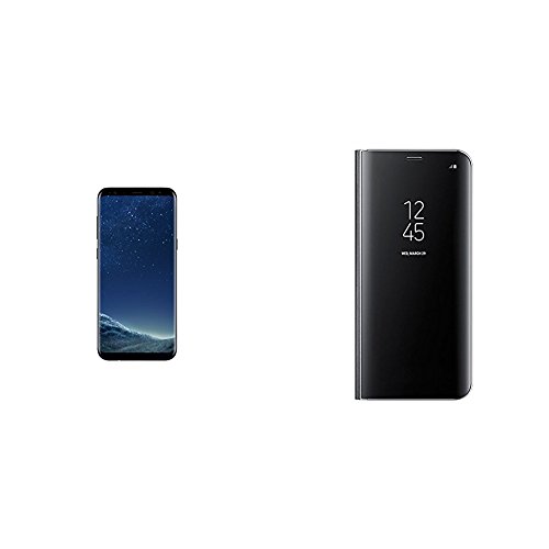 Samsung Clear View Standing, Funda para smartphone Samsung Galaxy S8 Plus, Negro