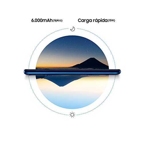 Samsung Galaxy M31 - Smartphone Dual SIM, Pantalla de 6.4" sAMOLED FHD+, Cámara 64 MP, 6 GB RAM, 64 GB ROM Ampliables, Batería 6000 mAh, Android, Versión Española, Color Negro