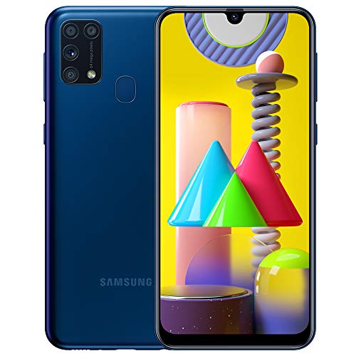 Samsung Galaxy M31 - Smartphone Dual SIM, Pantalla de 6.4" sAMOLED FHD+, Cámara 64 MP, 6 GB RAM, 64 GB ROM Ampliables, Batería 6000 mAh, Android, Versión Española, Color Azul