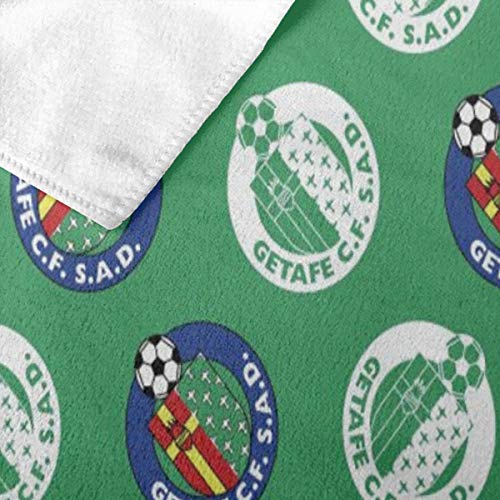 Samthune Getafe-CF Toalla De Playa Grande De Microfibra De Verano 90x130cm, Anti-Arena, Fuerte Absorción De Aguat Súper Blando Y Secado Rápido, para Deportes, Viajes, Natación, Playa, Yoga O Baño