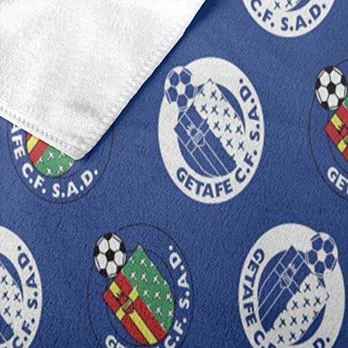 Samthune Getafe-CF Toalla De Playa Grande De Microfibra De Verano 90x130cm, Anti-Arena, Fuerte Absorción De Aguat Súper Blando Y Secado Rápido, para Deportes, Viajes, Natación, Playa, Yoga O Baño