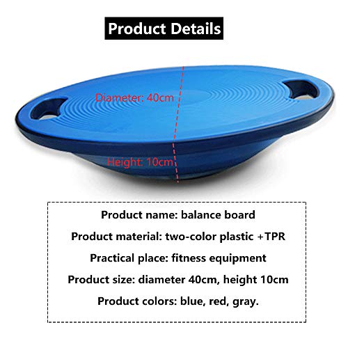 Samury Tabla De Equilibrio Corporal Tabla Oscilante Redonda Antideslizante - Entrenador De Estabilidad con Equilibrio De Ejercicio Tabla De Equilibrio Portátil con Asa