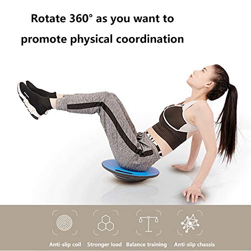 Samury Tabla De Equilibrio Corporal Tabla Oscilante Redonda Antideslizante - Entrenador De Estabilidad con Equilibrio De Ejercicio Tabla De Equilibrio Portátil con Asa