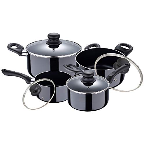 San Ignacio Batería de cocina, 8 piezas aluminio prensado, inducción