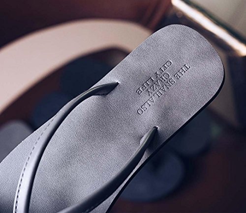 Sandalias de Mujer JiaMeng Chanclas de Las Mujeres del Verano de los Hombres Unisex Zapatillas Sandalias de Playa de Ocio (41, Gris)