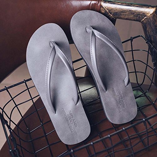 Sandalias de Mujer JiaMeng Chanclas de Las Mujeres del Verano de los Hombres Unisex Zapatillas Sandalias de Playa de Ocio (41, Gris)