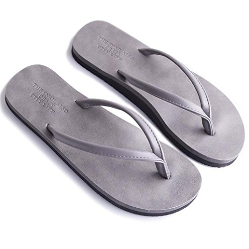 Sandalias de Mujer JiaMeng Chanclas de Las Mujeres del Verano de los Hombres Unisex Zapatillas Sandalias de Playa de Ocio (41, Gris)