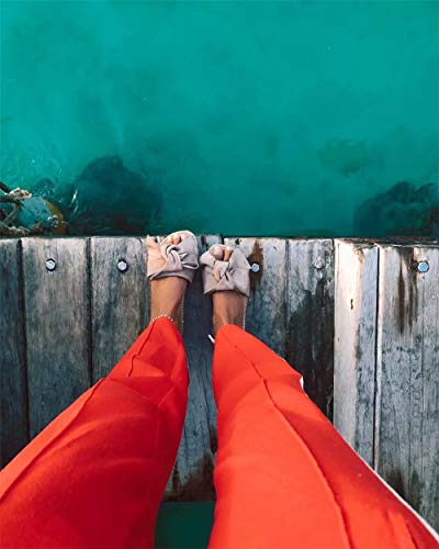 Sandalias Mujer Verano Planas Piel Chanclas Punta Abierta Plataformas Bajo Zapato De Playa Piscina Al Aire Libre Moda Fiesta Bohemias Beige 41