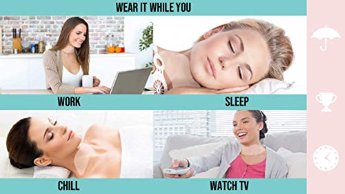 SandySkin Parche Antiarrugas par el Cuello - 2 Reutilizable Almohadillas de Silicona para las Arrugas del Cuello - Tratamiento y Prevención de las Arrugas + BONUS