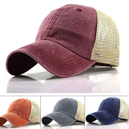SANKANG Sencilla béisbol de la vendimia hombres del casquillo del Snapback de las mujeres del algodón del verano del sombrero de béisbol sólidos al aire libre Deportes capsula los sombreros gorra de b
