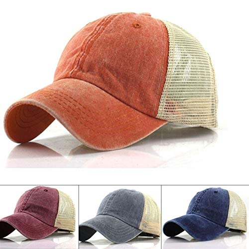 SANKANG Sencilla béisbol de la vendimia hombres del casquillo del Snapback de las mujeres del algodón del verano del sombrero de béisbol sólidos al aire libre Deportes capsula los sombreros gorra de b