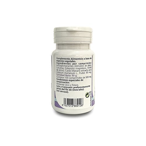 SANON - SANON Cardo Mariano 100 comprimidos de 500 mg