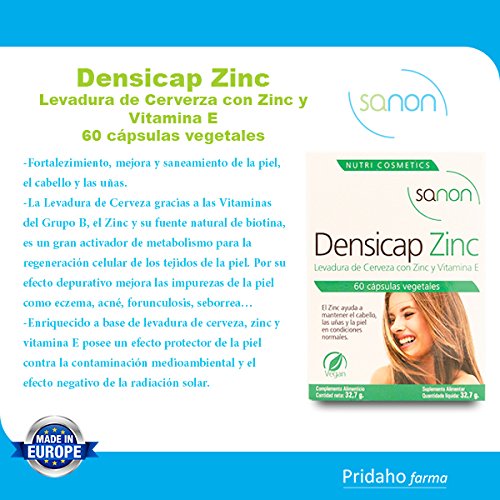SANON - SANON NUTRICOSMETICA Densicap Zinc 60 cápsulas de 545 mg