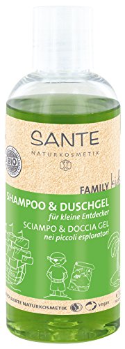 Sante Natural cosmético Family Kids Champú & Entdecker, especial para niños, Cuida la piel, limpia suavemente, Vegano), 2 x 200 ml) doble Pack