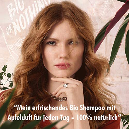 Sante Naturkosmetik cada día, champú de manzana y recibos, cuidado suave para cabello normal, limpieza diaria suave, hidratante, vegano, 250 ml