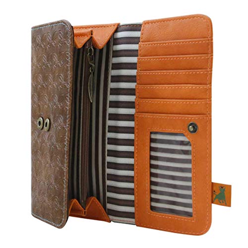 SANTORO GORJUSS 341GJ18, Billetero Grande Autumn Leaves para Mujer, Verde, Pequeño