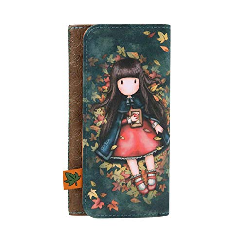 SANTORO GORJUSS 341GJ18, Billetero Grande Autumn Leaves para Mujer, Verde, Pequeño