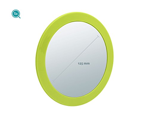 SANWOOD Nelly Espejo Cosmético, acrílico, 15.7 x 15.7 x 2.5 cm, acrílico, Verde, 15.7 x 15.7 x 2.5 cm