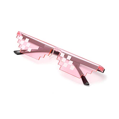 SANZX S009 Gafas de sol de mosaico sin bordes Gafas de sol para hombres Tide Ocean Gafas de fiesta de personalidad-Negro