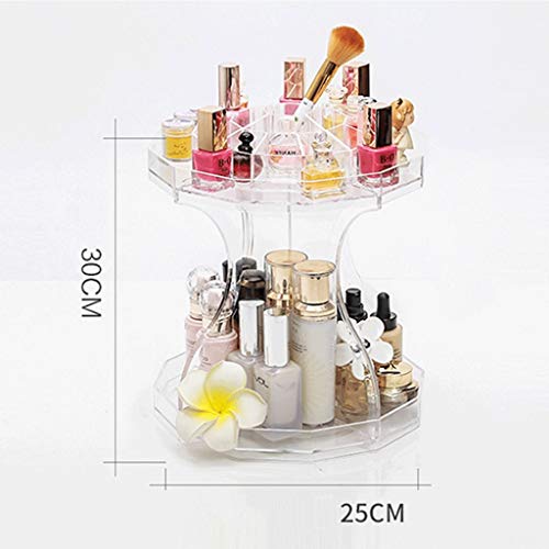 SAP- Caja de Almacenamiento cosmético hogar PS Escritorio de Gran Capacidad Caja de Almacenamiento cosmético Ahorro de Espacio (Color : Transparent)