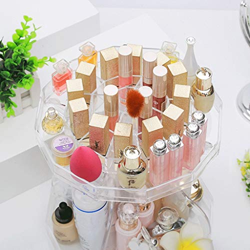 SAP- Caja de Almacenamiento cosmético hogar PS Escritorio de Gran Capacidad Caja de Almacenamiento cosmético Ahorro de Espacio (Color : Transparent)