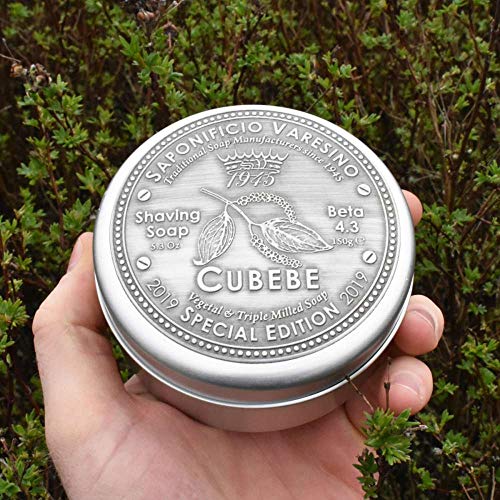 Saponificio Varesino Cubebe Edición Especial Duro Jabón para Afeitado 150g Disco