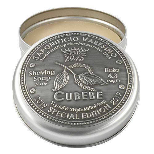 Saponificio Varesino Cubebe Edición Especial Duro Jabón para Afeitado 150g Disco