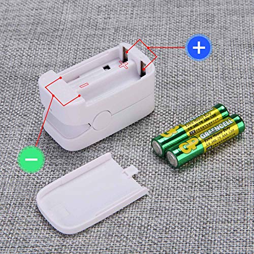 Saturimetro da dito,Pulsossimetro Digitale a dito con Display a LED,Monitor per Ossigeno,Cardiofrequenzimetro per Bambini,Anziani