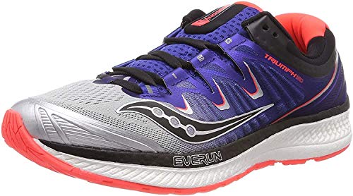 Saucony Triumph ISO 4, Zapatillas de Running para Hombre, Plateado (Silver/Blue/Vizired 35), 43 EU