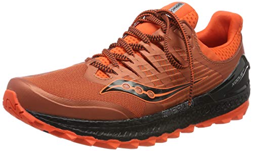 Saucony Xodus ISO 3, Zapatillas de Running para Hombre, Naranja (Orange/Black 36), 41 EU