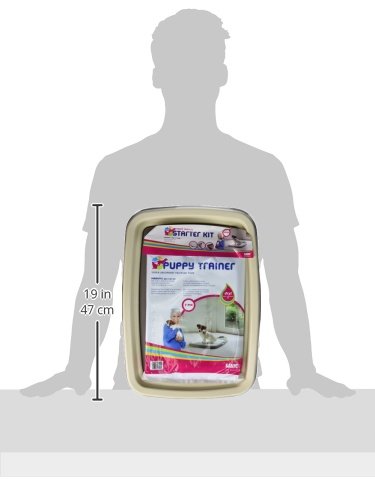 Savic Puppy Trainer - Kit de bandeja para perros, Gris (Warm Grey), Talla M
