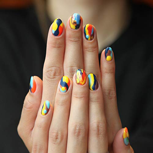 SAVITA 25 Hojas / 600 Piezas Adhesivo de Pegamento Para Uñas, Adhesivo de Gelatina Impermeable y Transpirable Adhesivo para uñas Postizas