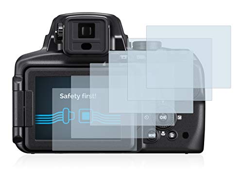 savvies Protector Pantalla Compatible con Nikon Coolpix P900 (6 Unidades) Pelicula Ultra Transparente