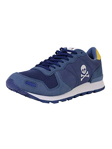 Scalpers Folk Sneakers - Sneaker para Hombre, Talla 40, Color Azul Marino