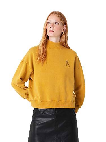 Scalpers Sudadera Perkins Calavera Cristales - Mustard/L