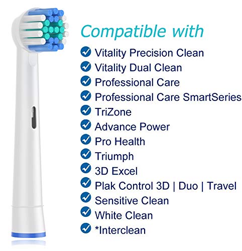 Schallcare Compatible Braun Oral b recambios para cepillo,cabezales de repuesto Compatible Eléctrico recargable Oral-B EB17a