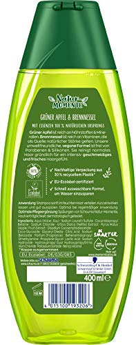 Schauma Champú Nature Moments manzana verde & Ortiga, 5 unidades (5 x 400 ml)