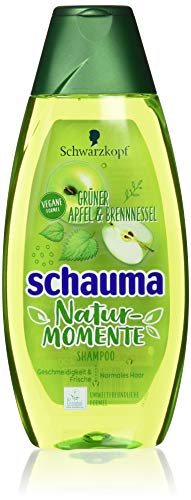 Schauma Champú Nature Moments manzana verde & Ortiga, 5 unidades (5 x 400 ml)