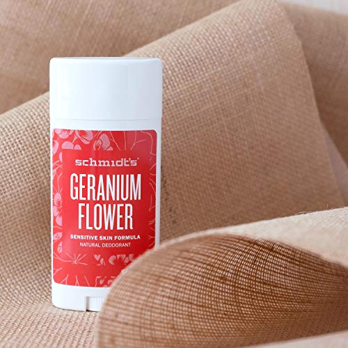Schmidt's Natural DeodorantTM - Geranium Sensitive Skin Stick (3.25 oz.; Odor Protection & Wetness Relief; Aluminum-Free) by Schmidt's Deodorant